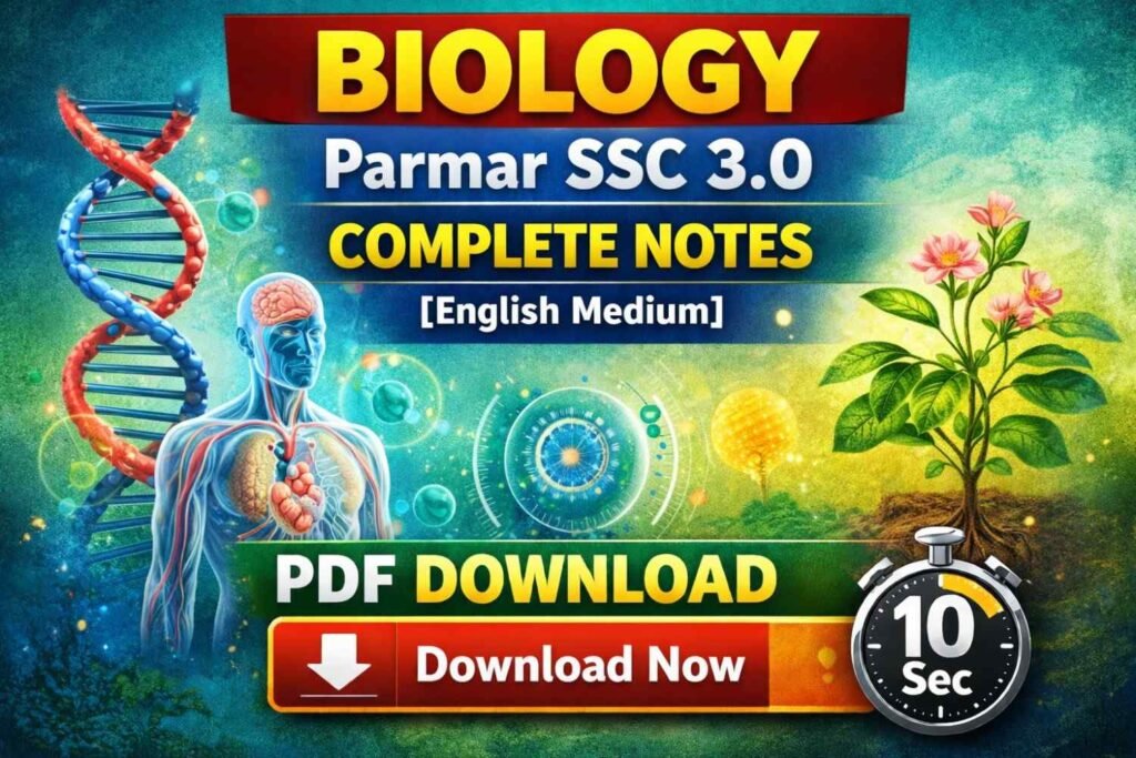 Biology Parmar SSC 3.0 Complete Notes [English Medium] PDF Download